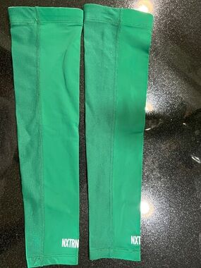 Men’s size S/M NXTRND Football Green Arm Sleeves - Breathable Athletic Cover